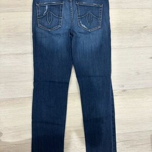 Level 99 Women's Dark Blue Straight-Leg Jeans